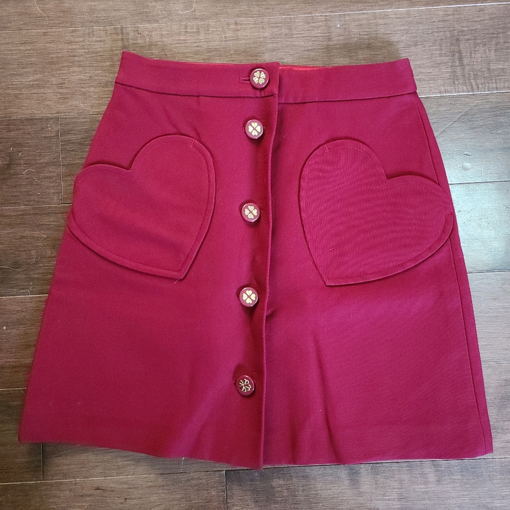 Kate Spade heart pockets skirt